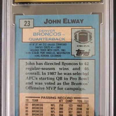 Sale Photo Thumbnail #391: 1988 Topps John Elway MGS
GEM MT 10