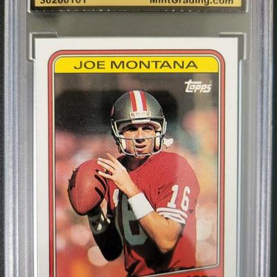 Sale Photo Thumbnail #403: 1988 Topps Joe Montana #4 Record Breaker MGS GEM MT 10