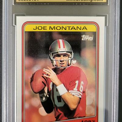 Sale Photo Thumbnail #399: 1988 Topps Joe Montana #4 Record Breaker MGS GEM MT 10