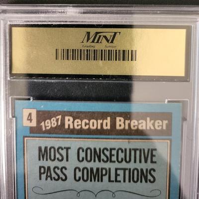 Sale Photo Thumbnail #401: 1988 Topps Joe Montana #4 Record Breaker MGS GEM MT 10