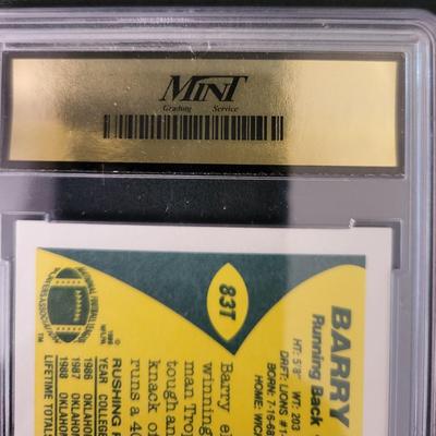 Sale Photo Thumbnail #406: 1989 Topps Traded Barry Sanders MGS GEM MT 10