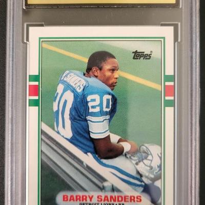 Sale Photo Thumbnail #407: 1989 Topps Traded Barry Sanders MGS GEM MT 10