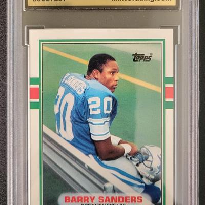 Sale Photo Thumbnail #404: 1989 Topps Traded Barry Sanders MGS GEM MT 10