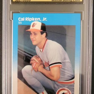 Sale Photo Thumbnail #413: 1987 Fleer Cal Ripken, Jr MGS 
GEM MT 10