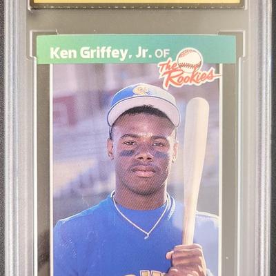 Sale Photo Thumbnail #422: 1989 Donruss Ken Griffey Jr. The Rookies MGS Mint 9