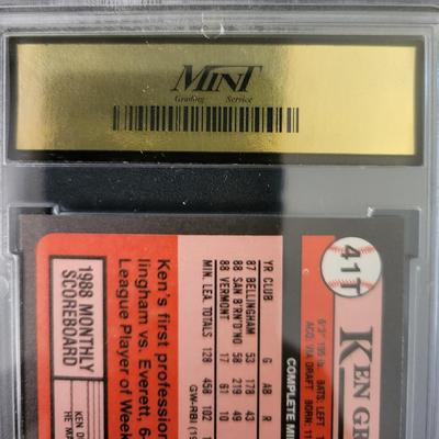 Sale Photo Thumbnail #426: 1989 Topps Traded Ken Griffey Jr. MGS GEM MT 10 RC