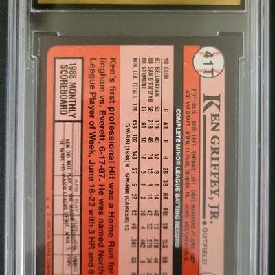 Sale Photo Thumbnail #427: 1989 Topps Traded Ken Griffey Jr. MGS GEM MT 10 RC