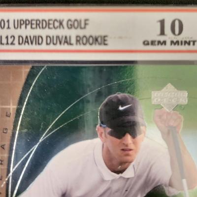 Sale Photo Thumbnail #460: 2001 Upperdeck Golf David Duval Rookie Truegrade Sportscard Grading Service Gem Mint 10