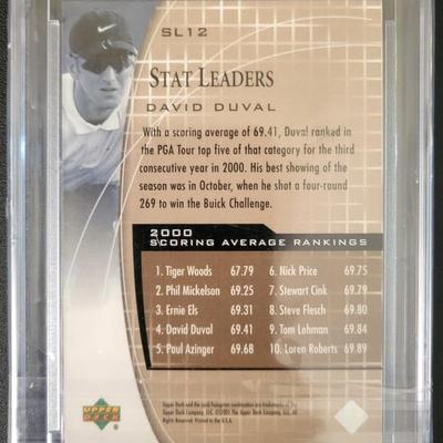 Sale Photo Thumbnail #462: 2001 Upperdeck Golf David Duval Rookie Truegrade Sportscard Grading Service Gem Mint 10