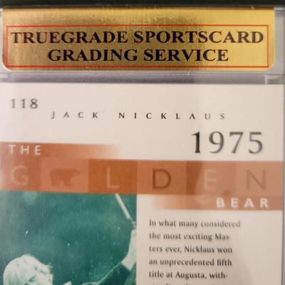 Sale Photo Thumbnail #466: 2001 Upperdeck Golf Jack Nicklaus GB Truegrade Sportscard Grading Service Gem Mint 10