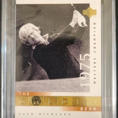 Sale Photo Thumbnail #468: 2001 Upperdeck Golf Jack Nicklaus GB Truegrade Sportscard Grading Service Gem Mint 10