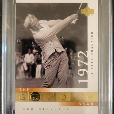 Sale Photo Thumbnail #469: 2001 Upperdeck Golf Jack Nicklaus GB Truegrade Sportscard Grading Service Gem Mint 10