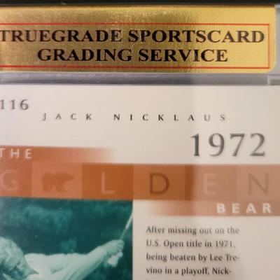 Sale Photo Thumbnail #471: 2001 Upperdeck Golf Jack Nicklaus GB Truegrade Sportscard Grading Service Gem Mint 10
