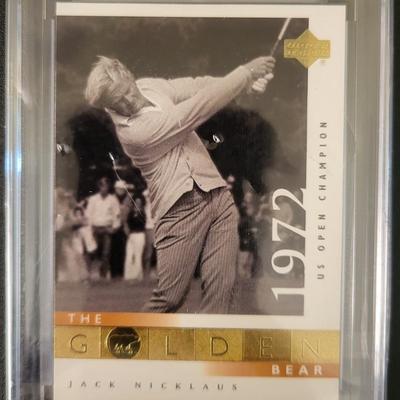Sale Photo Thumbnail #473: 2001 Upperdeck Golf Jack Nicklaus GB Truegrade Sportscard Grading Service Gem Mint 10