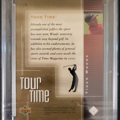 Sale Photo Thumbnail #487: 2001 Upperdeck Golf Tiger Woods Rookie Truegrade Sportscard Grading Service Gem Mint 10