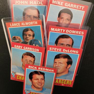 Sale Photo Thumbnail #503: 1971 Chargers john Hadl, Maike Garrett, Lance Alworth, Marty Domres, Gary Garrison, Steve DeLong, & Rick Redman