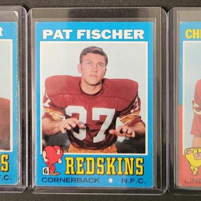 Sale Photo Thumbnail #523: 1971 Topps Redskins Sonny Jurgensen, Larry Brown, Charlie Taylor, Pat Fischer, Chris Hanburger