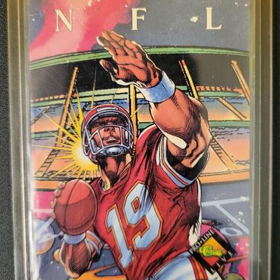 Sale Photo Thumbnail #533: 1994 NFL Pro Line Live Illustration Cards Sterling Sharpe, Derrick Thomas, Joe Montana