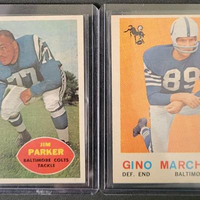 Sale Photo Thumbnail #539: 2001 Topps Archives Reserve Raymond Berry, 2000 Fleer Lenny Moore, 1960 Jim Parker, 1959 Topps Gino Marchetti