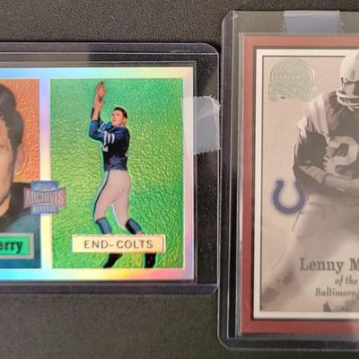 Sale Photo Thumbnail #537: 2001 Topps Archives Reserve Raymond Berry, 2000 Fleer Lenny Moore, 1960 Jim Parker, 1959 Topps Gino Marchetti
