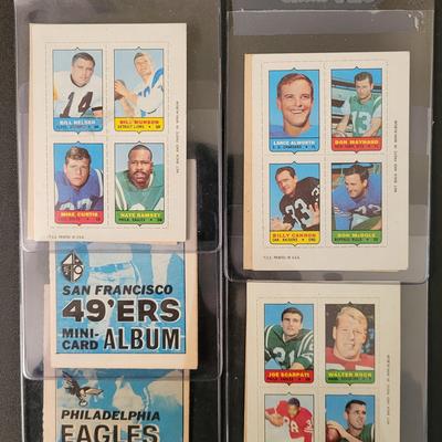 Sale Photo Thumbnail #542: 1969 49'ERS/Eagles Mini Card Albums with Stamps (2 books & 6 Stamp cards)
