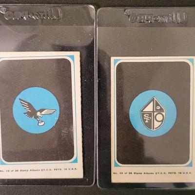 Sale Photo Thumbnail #544: 1969 49'ERS/Eagles Mini Card Albums with Stamps (2 books & 6 Stamp cards)