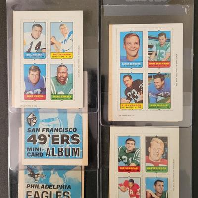 Sale Photo Thumbnail #547: 1969 49'ERS/Eagles Mini Card Albums with Stamps (2 books & 6 Stamp cards)