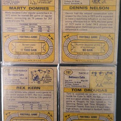 Sale Photo Thumbnail #550: 1974 Topps Colts (16 Cards) Various Players
Glenn Doughty, George Hunt, Jim Bailey, Don McCauley, Glenn, Ressler, Raymond Chester, Tom, Mitchell, Lydell Mitchell
Ken Mendenhall, Joe Schmiesing, Dennie Nelson, Marty Domres, Tom Drougas, Rex Kern, Rick Volk