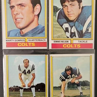 Sale Photo Thumbnail #549: 1974 Topps Colts (16 Cards) Various Players
Glenn Doughty, George Hunt, Jim Bailey, Don McCauley, Glenn, Ressler, Raymond Chester, Tom, Mitchell, Lydell Mitchell
Ken Mendenhall, Joe Schmiesing, Dennie Nelson, Marty Domres, Tom Drougas, Rex Kern, Rick Volk