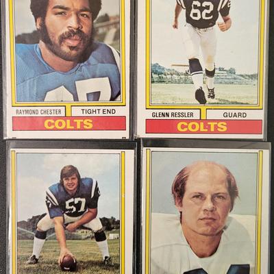 Sale Photo Thumbnail #551: 1974 Topps Colts (16 Cards) Various Players
Glenn Doughty, George Hunt, Jim Bailey, Don McCauley, Glenn, Ressler, Raymond Chester, Tom, Mitchell, Lydell Mitchell
Ken Mendenhall, Joe Schmiesing, Dennie Nelson, Marty Domres, Tom Drougas, Rex Kern, Rick Volk