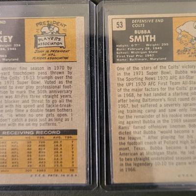 Sale Photo Thumbnail #566: 1971 Topps Colts (8 Cards)
John Mackey, Bubba Smith, Mike Curtis, Rick Volk, Tom Matte, Jerry Logan, Bob Vogel, Dan Sullivan