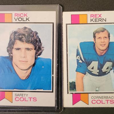 Sale Photo Thumbnail #581: 1973 Topps Colts Complete Set (19 Cards)
Ted Hendricks, Bubba Smith, Lydell Mitchell, Marty Domres, David Lee, Cornelius Johnson, Fred Hoaglin, Glenn Ressler, Ray May
Jim O'Brien, Rick Volk, Charlie Stukes, Don McCauley, Sam Havrilak, Tom Mitchell, Roy Hi