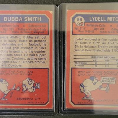 Sale Photo Thumbnail #584: 1973 Topps Colts Complete Set (19 Cards)
Ted Hendricks, Bubba Smith, Lydell Mitchell, Marty Domres, David Lee, Cornelius Johnson, Fred Hoaglin, Glenn Ressler, Ray May
Jim O'Brien, Rick Volk, Charlie Stukes, Don McCauley, Sam Havrilak, Tom Mitchell, Roy Hi