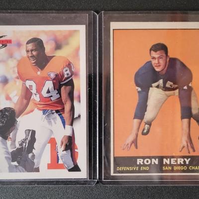 Sale Photo Thumbnail #627: 1956 Topps Ron Waller
1961 Topps Fred Bruney
1961 Topps Ron Nery RC 
 1995 Pinnacle Brands Inc Shannon Sharpe