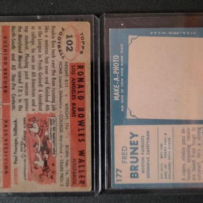 Sale Photo Thumbnail #626: 1956 Topps Ron Waller
1961 Topps Fred Bruney
1961 Topps Ron Nery RC 
 1995 Pinnacle Brands Inc Shannon Sharpe