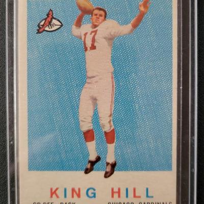 Sale Photo Thumbnail #647: Topps Chicago Cardinals & Denver Broncos
1958 Topps Ted Marchibroda,
1959 Topps King Hill,
 Broncos team Card