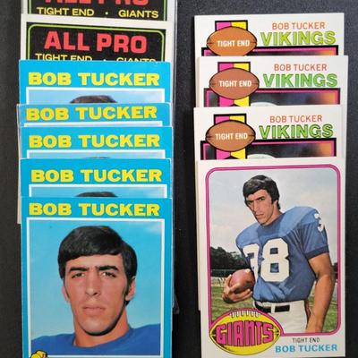 Sale Photo Thumbnail #681: 1974 Topps Bob Tucker ALL PRO (2)
1971 Topps Bob Tucker (5) RC
1976 Topps Bob Tucker
1979 Topps Bob Tucker (3)