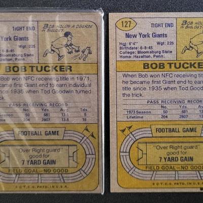 Sale Photo Thumbnail #674: 1974 Topps Bob Tucker ALL PRO (2)
1971 Topps Bob Tucker (5) RC
1976 Topps Bob Tucker
1979 Topps Bob Tucker (3)