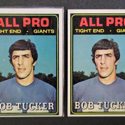 Sale Photo Thumbnail #673: 1974 Topps Bob Tucker ALL PRO (2)
1971 Topps Bob Tucker (5) RC
1976 Topps Bob Tucker
1979 Topps Bob Tucker (3)