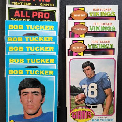 Sale Photo Thumbnail #672: 1974 Topps Bob Tucker ALL PRO (2)
1971 Topps Bob Tucker (5) RC
1976 Topps Bob Tucker
1979 Topps Bob Tucker (3)