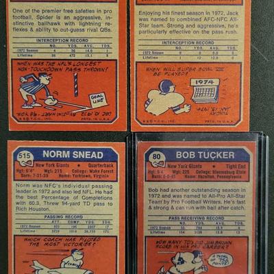 Sale Photo Thumbnail #714: 1973 Topps Giants (20 CARDS of which 12 are rookies)
Bob Tucker, Dick Enderle RC, Jim Files RC, Willie Young RC, Doug Van Horn RC, Richmond Flowers RC, Charlie Evans RC, Pat Hughes RC, Willie Williams RC, Ron Hornsby
Pete Athas, Tom Blanchard RC, Pete Gog