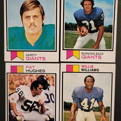 Sale Photo Thumbnail #707: 1973 Topps Giants (20 CARDS of which 12 are rookies)
Bob Tucker, Dick Enderle RC, Jim Files RC, Willie Young RC, Doug Van Horn RC, Richmond Flowers RC, Charlie Evans RC, Pat Hughes RC, Willie Williams RC, Ron Hornsby
Pete Athas, Tom Blanchard RC, Pete Gog