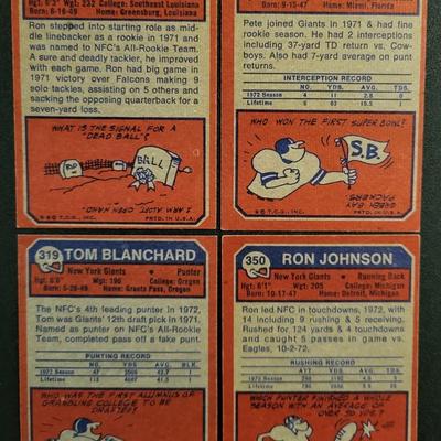 Sale Photo Thumbnail #710: 1973 Topps Giants (20 CARDS of which 12 are rookies)
Bob Tucker, Dick Enderle RC, Jim Files RC, Willie Young RC, Doug Van Horn RC, Richmond Flowers RC, Charlie Evans RC, Pat Hughes RC, Willie Williams RC, Ron Hornsby
Pete Athas, Tom Blanchard RC, Pete Gog