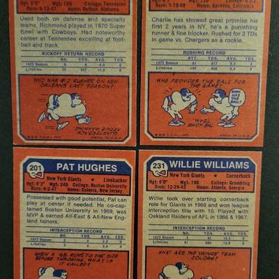 Sale Photo Thumbnail #708: 1973 Topps Giants (20 CARDS of which 12 are rookies)
Bob Tucker, Dick Enderle RC, Jim Files RC, Willie Young RC, Doug Van Horn RC, Richmond Flowers RC, Charlie Evans RC, Pat Hughes RC, Willie Williams RC, Ron Hornsby
Pete Athas, Tom Blanchard RC, Pete Gog