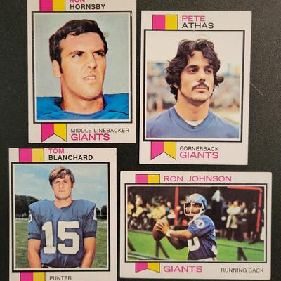 Sale Photo Thumbnail #709: 1973 Topps Giants (20 CARDS of which 12 are rookies)
Bob Tucker, Dick Enderle RC, Jim Files RC, Willie Young RC, Doug Van Horn RC, Richmond Flowers RC, Charlie Evans RC, Pat Hughes RC, Willie Williams RC, Ron Hornsby
Pete Athas, Tom Blanchard RC, Pete Gog