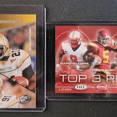 Sale Photo Thumbnail #789: 2010 PressPass Teamates
Tim Tebow/Aaron Hernandez, Dez Bryant/Zac Robinson, Jevan Snead/Dexter McCluster, Sam Bradford/Gerald McCoy
Johnathan Dwyer/Derrick Morgan
Hits Top 3 Mario Williams, Reggie Bush, Vince Young