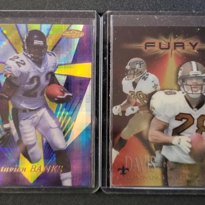 Sale Photo Thumbnail #795: 1997-2000 Collectors Edge Troy Walter's  Rookie, 2009  Press Pass Aaron Curry Rookie, Troy Davis Numbered 2682/3000