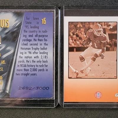 Sale Photo Thumbnail #798: 1997-2000 Collectors Edge Troy Walter's  Rookie, 2009  Press Pass Aaron Curry Rookie, Troy Davis Numbered 2682/3000