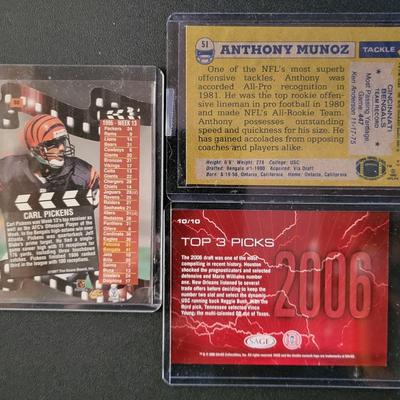 Sale Photo Thumbnail #810: MIsc Bengals Lot, team cards, Ernie Wright, Carl Pickens and more