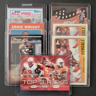 Sale Photo Thumbnail #811: MIsc Bengals Lot, team cards, Ernie Wright, Carl Pickens and more